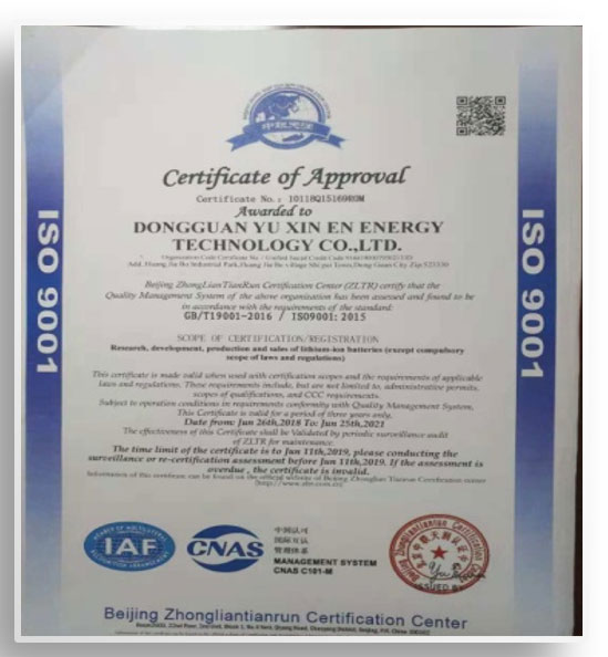 Certification